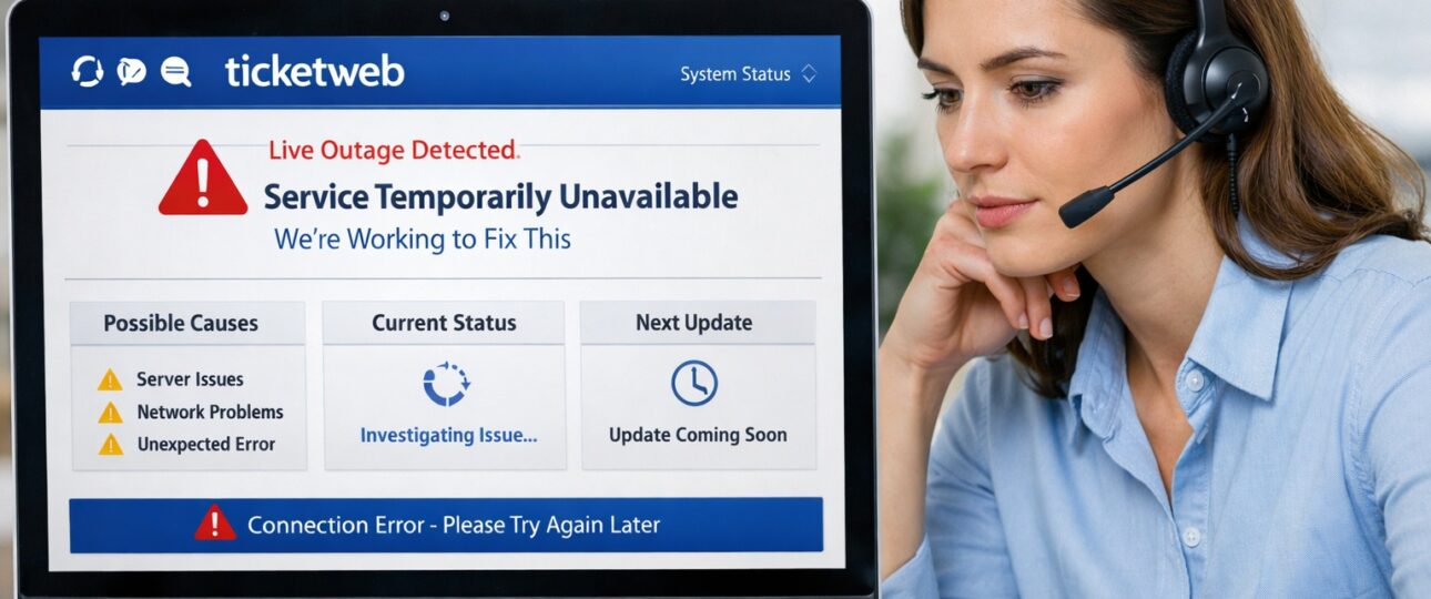 Ticketweb Not Working Today? Live Outage Status, Causes and Fixes